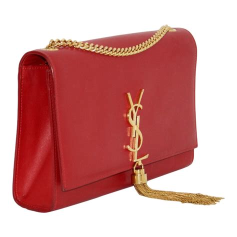 ysl kate tassel bag white